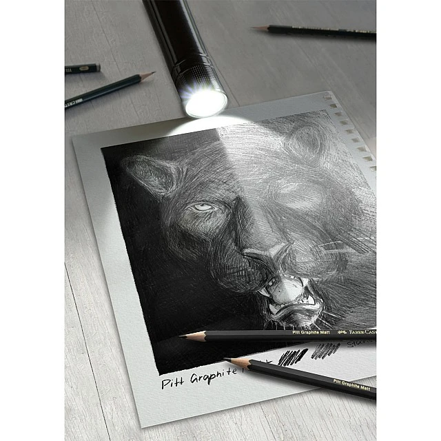 Faber-Castell Pitt Graphite Matt & Castell 9000 pencils, assorted grades, 20 pieces