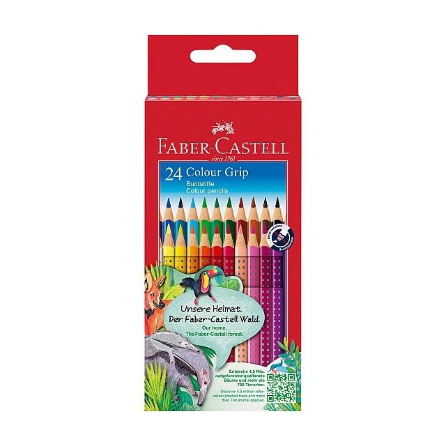 Faber-Castell Grip 2001 watercolour pencils, 24 colours