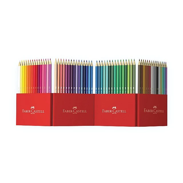 Faber-Castell Цветни моливи Замък, 60 цвята