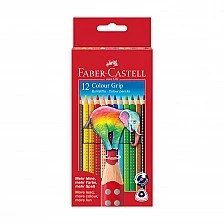 Faber-Castell Акварелни моливи Grip, 12 цвята