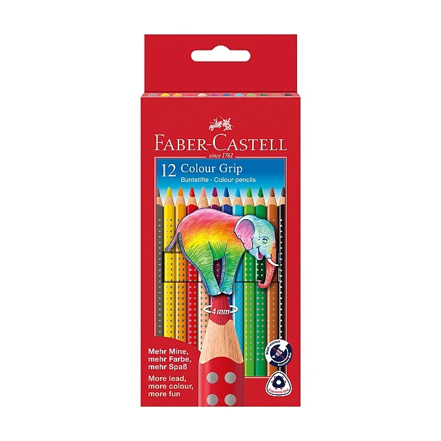 Faber-Castell Grip watercolour pencils, 12 colours