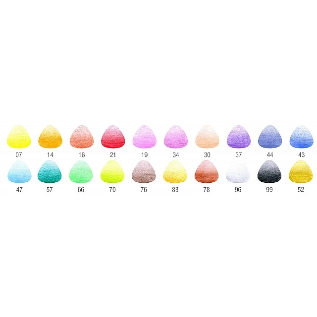 Faber-Castell Triangular Jumbo coloured pencils, 20 colours with sharpener