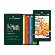 Faber-Castell Polychromos coloured pencils, 12 colours