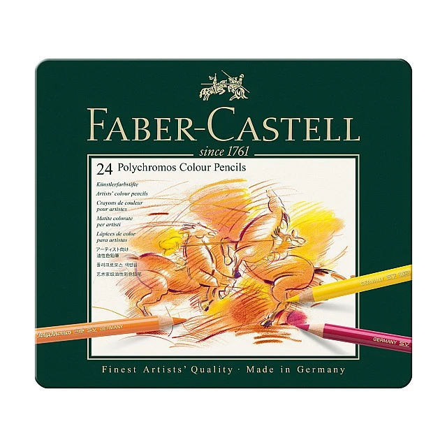 Faber-Castell Polychromos colored pencils, 24 colors