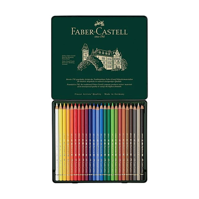 Faber-Castell Polychromos colored pencils, 24 colors
