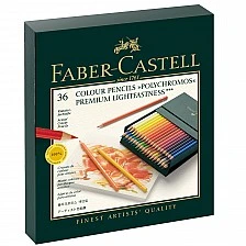 Faber-Castell Polychromos colored pencils, 36 colors, in a box