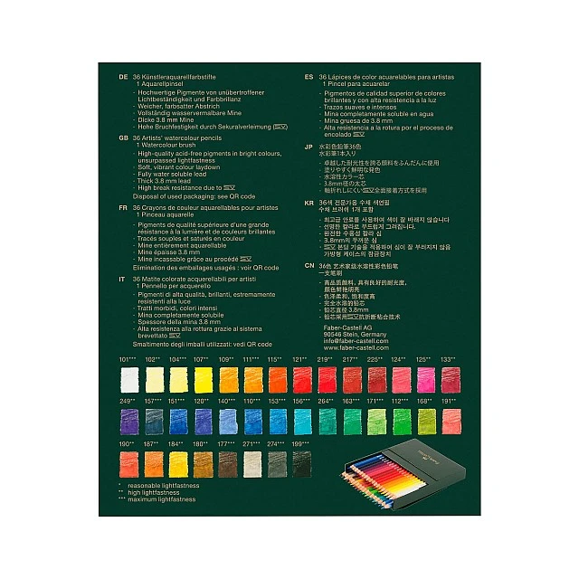 Faber-Castell Albrecht Dürer Studio coloured pencils, 36 colours