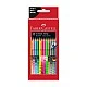 Faber-Castell Grip watercolour pencils, 12 pastel, neon and metallic colours