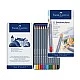 Faber-Castell Goldfaber Aqua watercolour pencils, 12 colours, metal tin