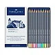 Faber-Castell Goldfaber Aqua watercolour pencils, 12 colours, metal tin