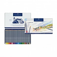 Faber-Castell Акварелни моливи Goldfaber Aqua, 36 цвята, в метална кутия