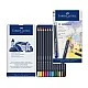 Faber-Castell Цветни моливи Goldfaber, 12 цвята, в метална кутия