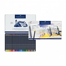 Faber-Castell Цветни моливи Goldfaber, 36 цвята, в метална кутия