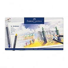 Faber-Castell Цветни моливи Goldfaber, 36 цвята, в метална кутия