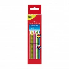 Faber-Castell Jumbo Grip pencils, neon, 5 colours