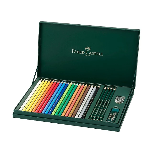 Faber-Castell Polychromos Pencils, 20 colors, with 4 9000 pencils