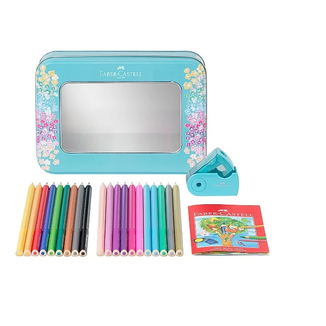Faber-Castell Цветни моливи Sparkle, 20 цвята, с острилка