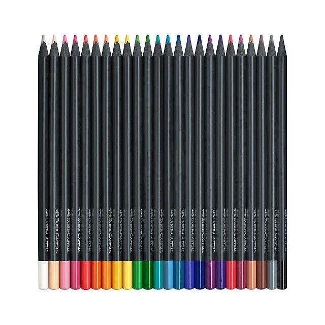 Faber-Castell Black Edition coloured pencils, 24 colours
