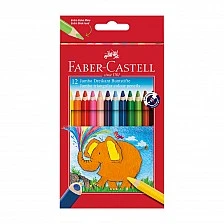 Faber-Castell Triangular Jumbo Pencils, 12 colors