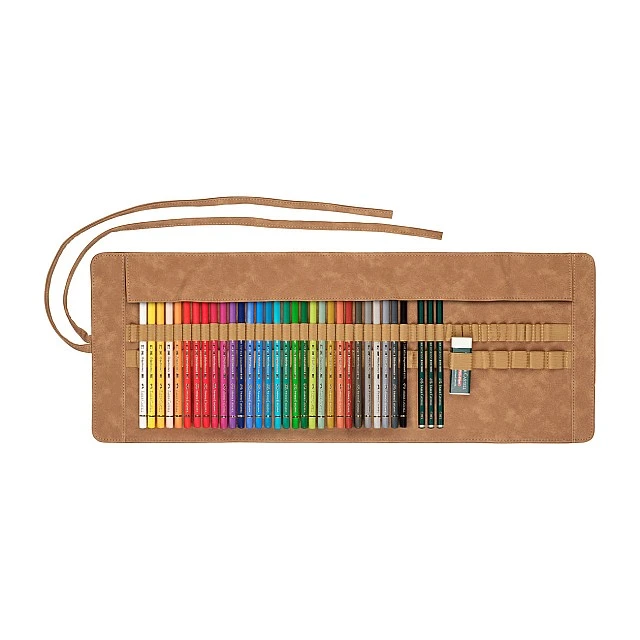 Faber-Castell Моливи Polychromos, на руло, 30 цвята