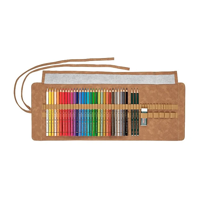 Faber-Castell Моливи Polychromos, на руло, 30 цвята