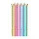 Faber-Castell Sparkle pencils, 12 pastel colours, metal tin