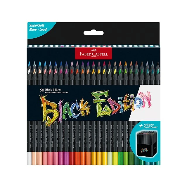 Faber-Castell Black Edition pencils, 50 colours