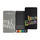 Faber-Castell Моливи Black Edition, 12 цвята, в метална кутия