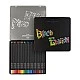 Faber-Castell Моливи Black Edition, 24 цвята, в метална кутия