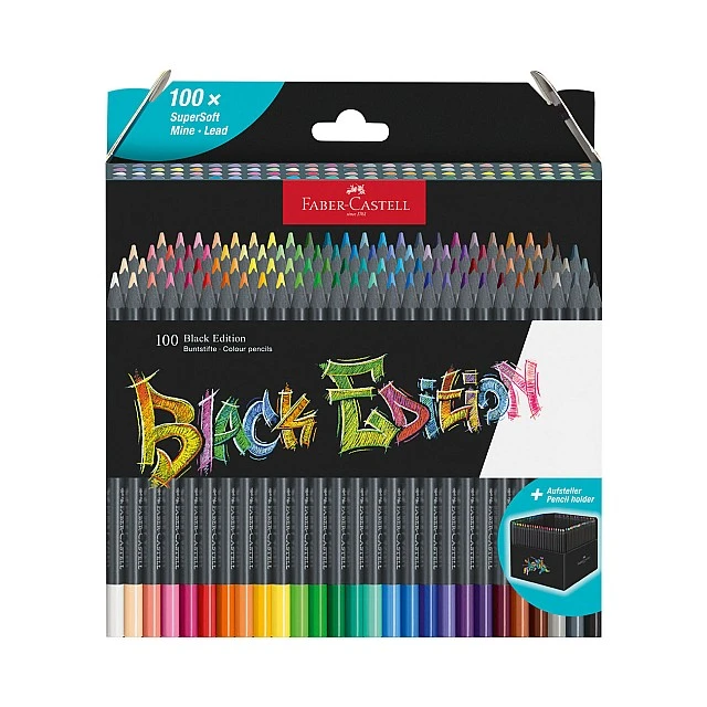 Faber-Castell Colored pencils Black Edition, 100 colors