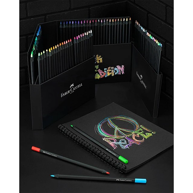 Faber-Castell Colored pencils Black Edition, 100 colors
