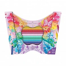 Faber-Castell Цветни моливи Sparkle, кутия - пеперуда, 20 цвята