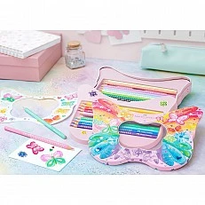 Faber-Castell Цветни моливи Sparkle, кутия - пеперуда, 20 цвята