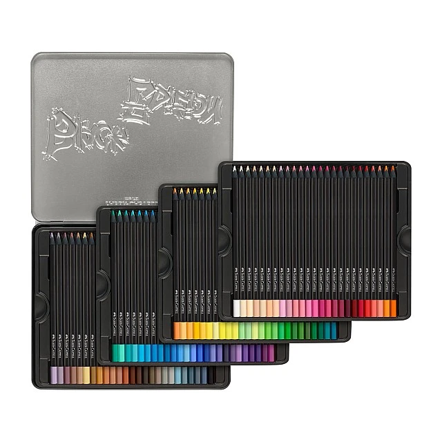 Faber-Castell Black Edition pencils, 100 colours, metal tin