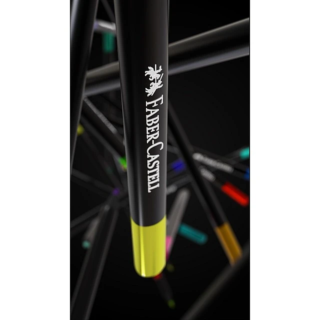 Faber-Castell Black Edition pencils, 100 colours, metal tin
