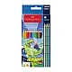Faber-Castell Grip 2001 coloured pencils - Dinosaur, 10 standard and 3 metallic colours