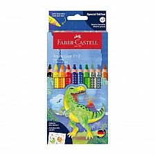 Faber-Castell Grip 2001 coloured pencils - Dinosaur, 8+2 colours