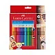 Faber-Castell Grip 2001 Skintones coloured pencils, 18+6 colours