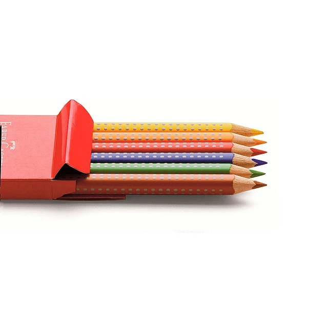 Faber-Castell Цветни моливи Jumbo Grip, 6 цвята