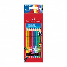 Faber-Castell Grip 2001 erasable pencils, 10 colours