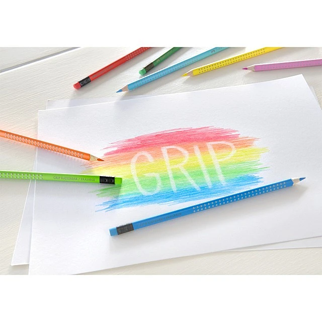 Faber-Castell Grip 2001 erasable pencils, 10 colours