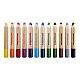 Eberhard Faber Colored Pencils Mini - Maxi, 3 in 1, Jumbo, 12 colors