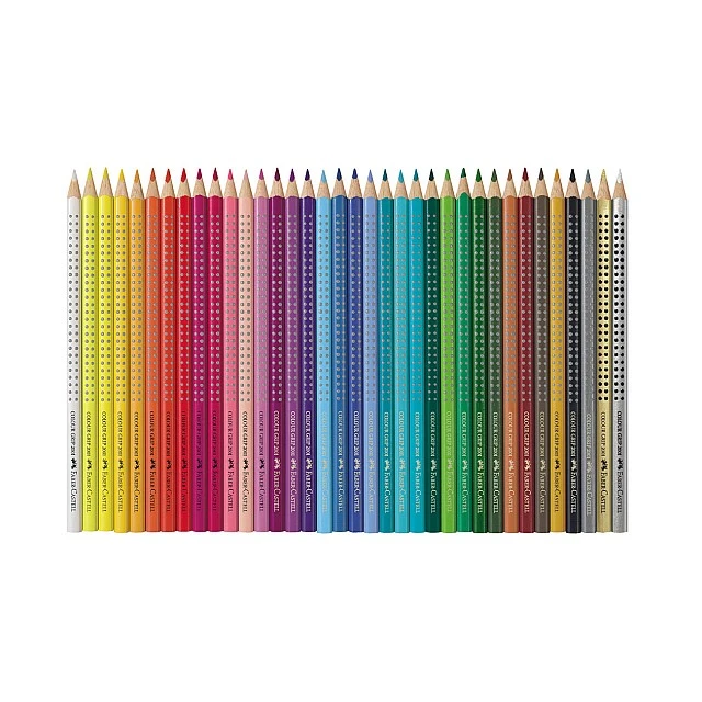 Faber-Castell Grip 2001 pencils, 36 colours, metal tin