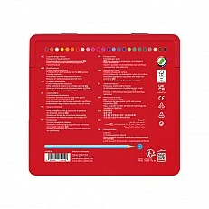 Faber-Castell Цветни моливи Замък, 24 цвята, в метална кутия