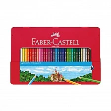 Faber-Castell Castle coloured pencils, 36 colours, metal tin