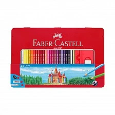 Faber-Castell Castle coloured pencils, 48 colours, metal tin