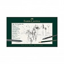Faber-Castell Pitt Graphite pencil set, 26 pieces in a metal case
