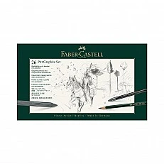 Faber-Castell Комплект моливи Pitt Graphite, 26 броя в метална кутия