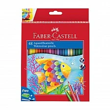 Faber-Castell Watercolor pencils, 48 colors, with included brush