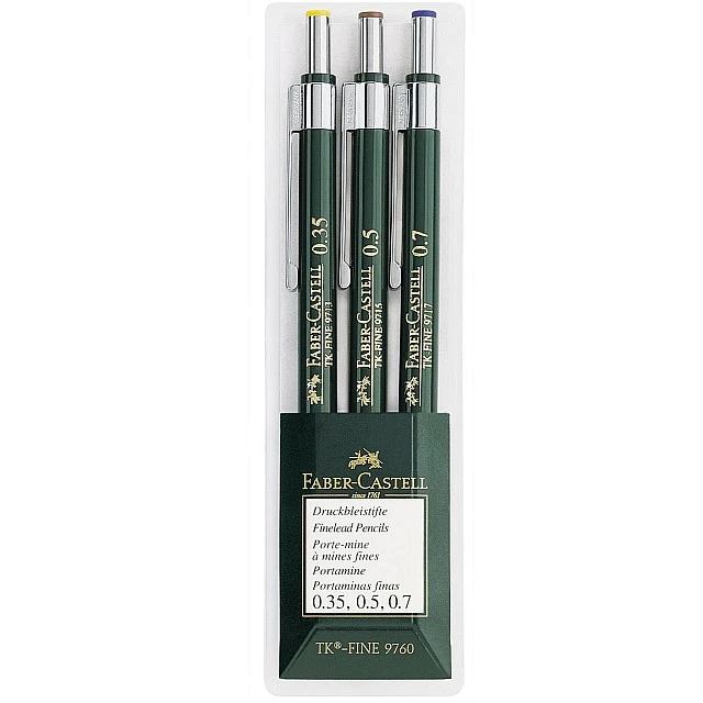 Faber-Castell TK-Fine mechanical pencil set, 3 pieces
